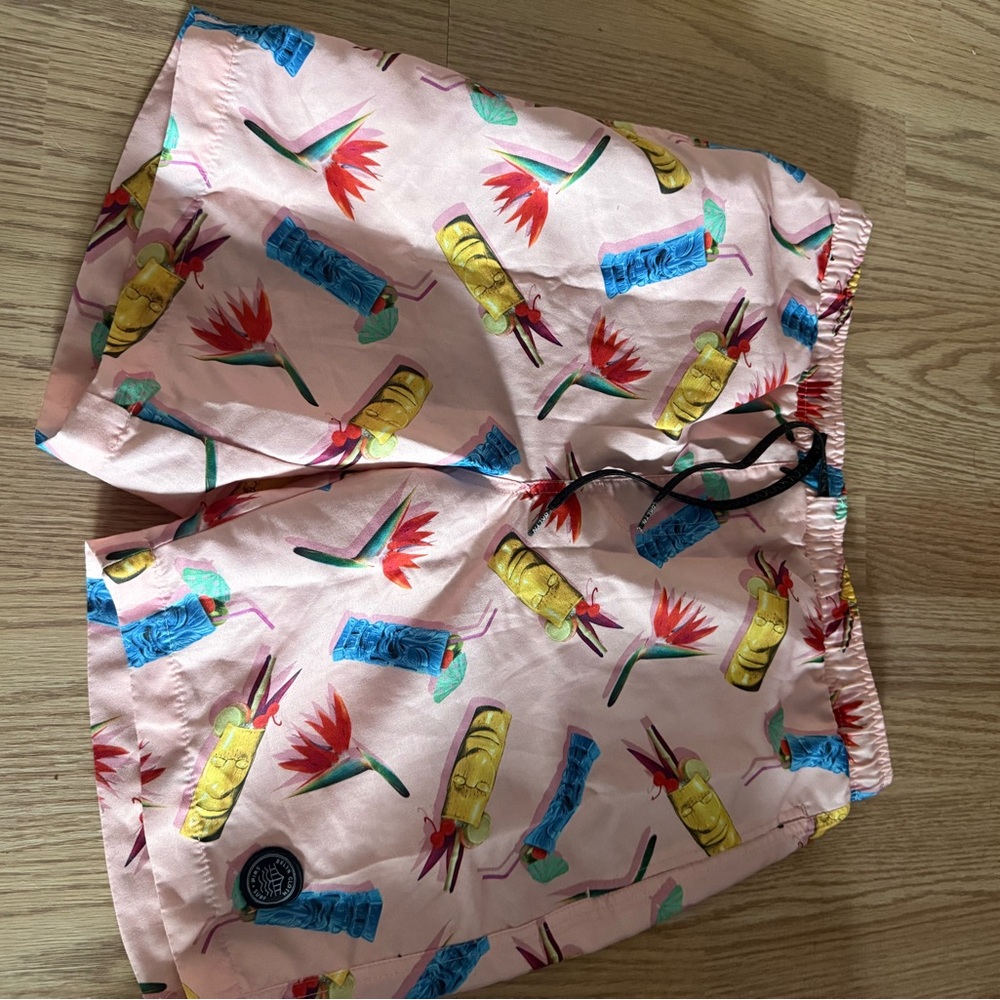 Brooklyn Cloth Floral Pink Swim Shorts